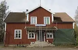 The railway station of Vuokatti.