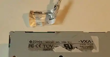 bottom rear, showing original and rebrand labels