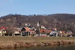 Panorama of Vyšné Opátske (February 2013)