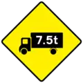W 114Maximum Gross Weight (Traffic Management)