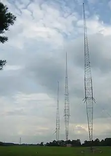 2007: WBT's transmitter just south of Uptown Charlotte, North Carolina