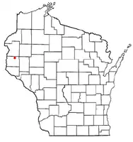 Location of Cylon, Wisconsin