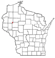 Location of Dovre, Wisconsin