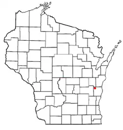 Location of Russell, Wisconsin