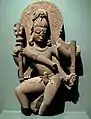 Ithyphallic 8th-century sandstone Nataraja from Madhya Pradesh