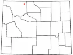 Location of Ralston, Wyoming