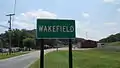 Wakefield community sign.