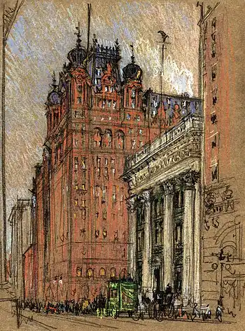 Image 11Waldorf Astoria New York by Joseph Pennell (1860–1926) (from Portal:Architecture/Travel images)