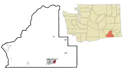 Location of Walla Walla East, Washington