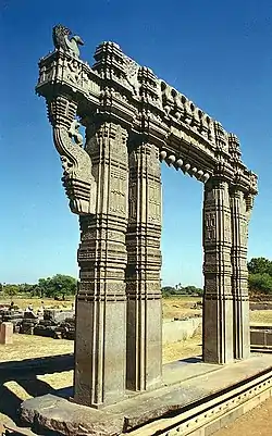 Torana from the 12th century Kakatiya dynasty, at Warangal Fort, India