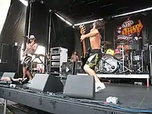 Pepper performing on the Vans Warped Tour, on August 3, 2007.