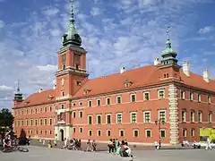 Royal Castle in Warsaw, main facade