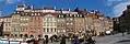 Warsaw old town wide (Rynek Starego Miasta)