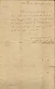 Correspondence from General George Washington to Shreve on January 16, 1780