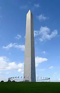 The Washington Monument in Washington, D.C., built between 1848 and 1884 to commemorate George Washington