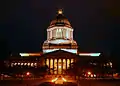 Washington State Capitol Building at night