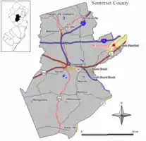 Map of Watchung in Somerset County. Inset: Location of Somerset County highlighted in the State of New Jersey.

Interactive map of Watchung, New Jersey
