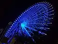 The illumination of the Ferris wheel