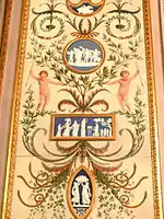 Wedgwood Room with jasperware plaques, in Palais Erzherzog Albrecht in Vienna