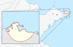 Location of Weihaiwei in Shandong