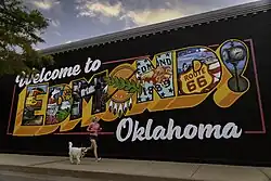 "Welcome to Edmond" Mural in Downtown