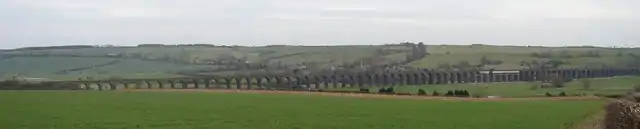 Welland Viaduct from Seaton in 2009