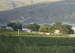 Azwell, Washington with Wells Dam in the background