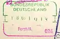 Pre-Schengen German passport stamp