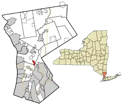 Location of Valhalla, New York