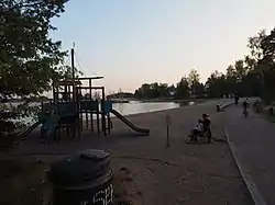 The Westend beach on a September evening