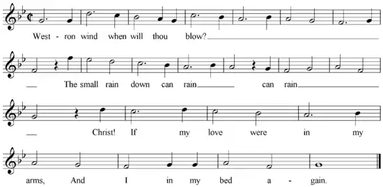 "Western Wind" Mass version