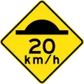 Western Australia, Australia (traffic-calming bumps, known as speed bumps)