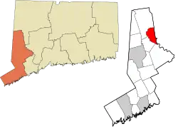 Bridgewater's location within  the Western Connecticut Planning Region and the state of Connecticut