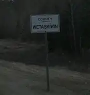 County line sign