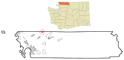 Location of Sumas, Washington