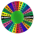 A simulation of the Wheel used in the ABC version in 2002. Shown here is the basic configuration as used for most of the show's run.
