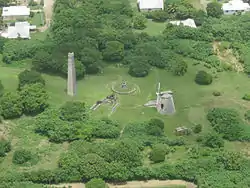 Old windmill at Whim Plantation