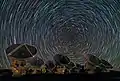 Whirling Southern Star Trails over ALMA