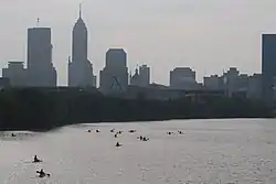 Indianapolis skyline seen from White River