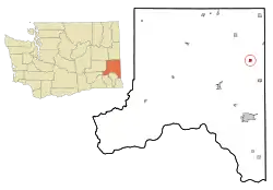 Location of Garfield, Washington