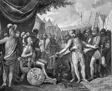 Wichmann the Younger Surrenders to the Polish Prince Mieszko by Franciszek Smuglewicz (early 19th c.)