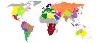 Major WASGs around the world