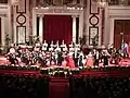 The entire ensemble in the Festsaal of Hofburg Palace (2007).