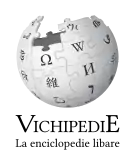 Wikipedia logo showing "Wikipedia: The Free Encyclopedia" in Friulian