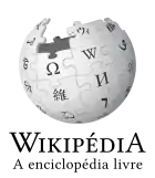 Wikipedia logo showing "Wikipedia: The Free Encyclopedia" in Portuguese