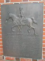 Plaque dedicated to the school's alumni at Willamette.
