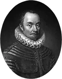 Engraving of William the Silent by Schoff, 1857