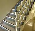 Staircase in dormitory block in 2009