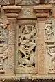 Window art and relief work at the Bhoganandeeshvara temple complex