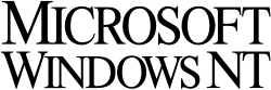 Wordmark of Windows NT 3.1